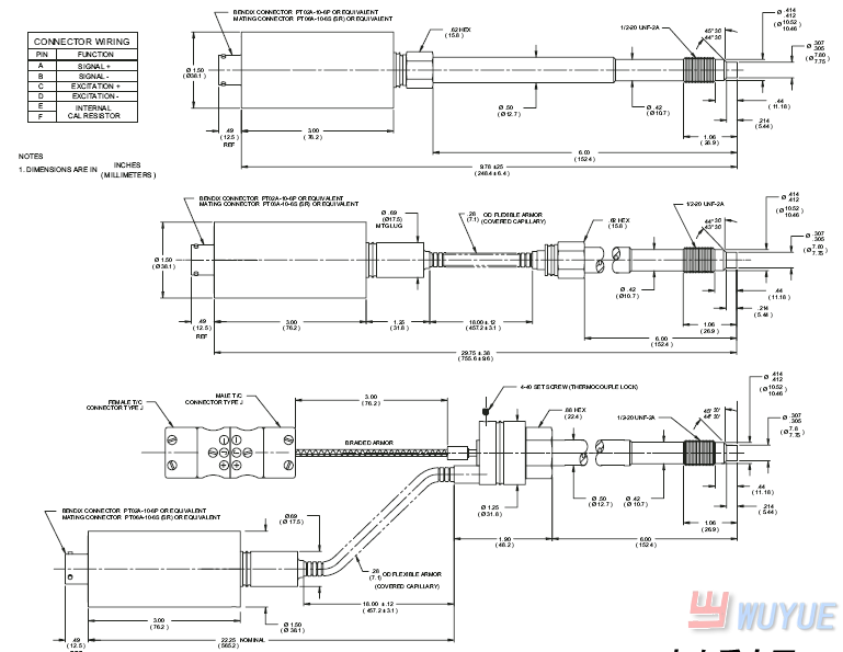 TPT412高溫熔體壓力傳感器(high temperature melt pressure sensor)